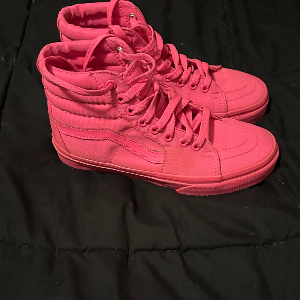 Vans Women's Bold Pink High-Top Sneakers